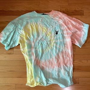 PLAYBOY tie dye oversized tee